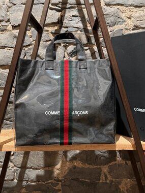 Gucci X Comme Des Garçons PVC Tote Shopping Bag